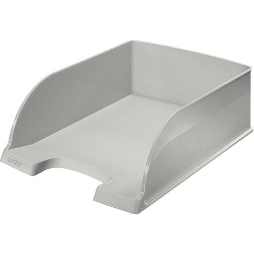 Leitz brievenbak plus jumbo grijs a4 polystyreen