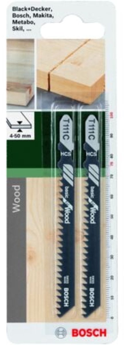 Bosch - decoupeerzaagblad hcs, t 111 c basic for wood