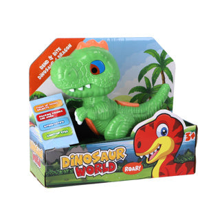 Dino met licht en geluid en terugspreekfunctie