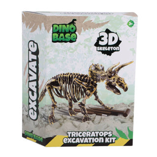 Dinobasis dinobasis dino uitbikken triceratops 3d-set