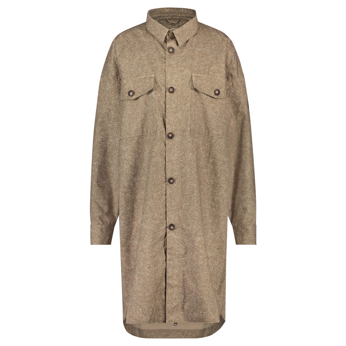 Puch oversized regen shirt dames lead grey