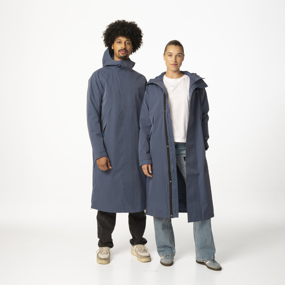 Ty ci slicker winter regenjas denim blauw
