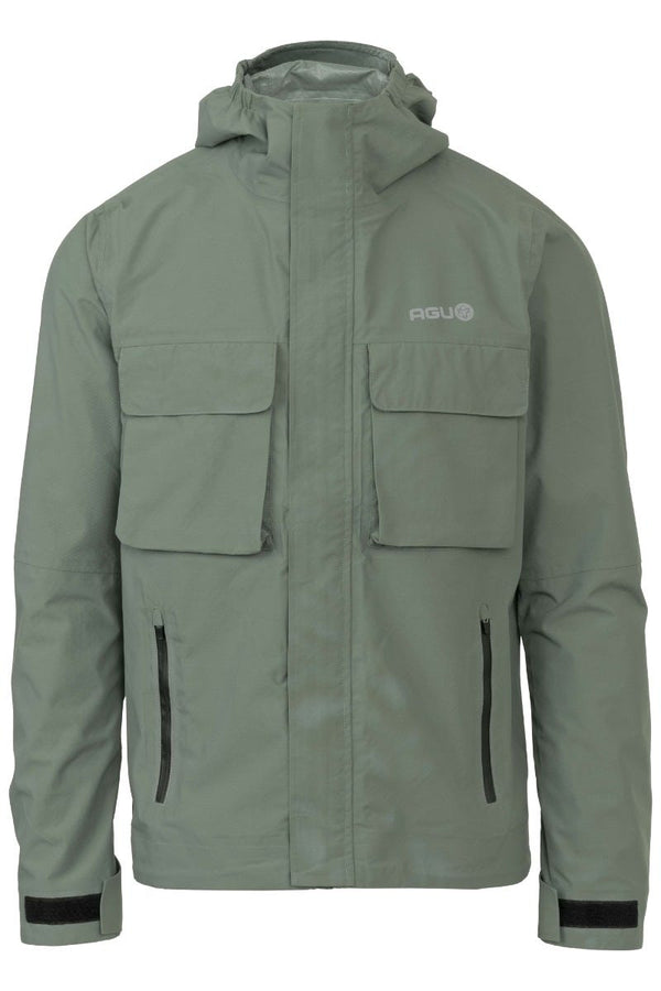 Agu city cruiser urban outdoor - unisex regenjas - dark sage - maat xl