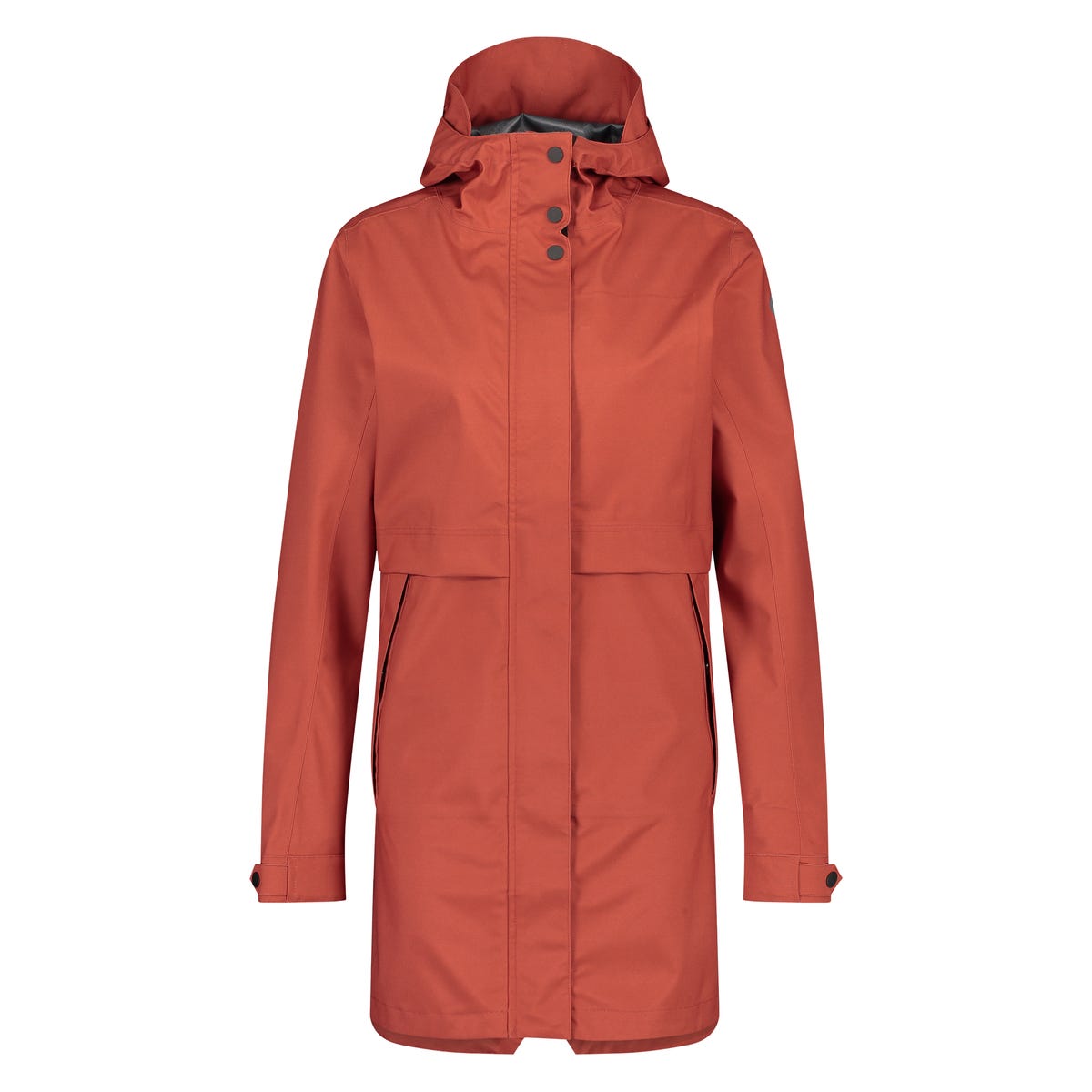 Puch parka regenjas urban outdoor dames cinnabar