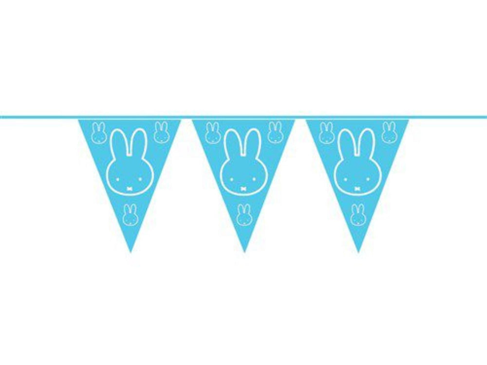 Haza vlaggenlijn pe nijntje baby blauw 10m