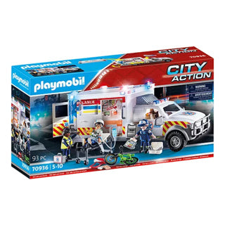 Playmobil 70936 reddingsvoertuig: Amerikaanse ambulance
