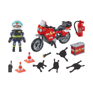 Playmobil 71466 actiehelden brandweer op de plaats van het ongeluk