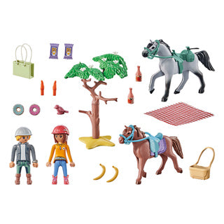 Melia playmobil 71470 startpakketten paardrijden naar het strand