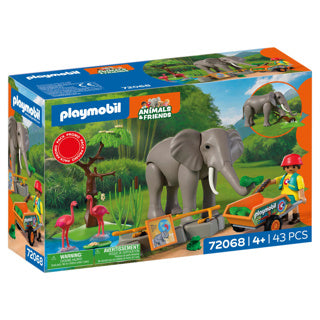 Playmobil 72068 olifant met dierenverzorger | 2 stuks