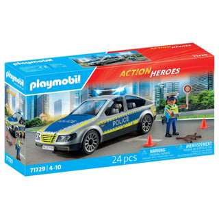 Playmobil action heroes politie patrouille auto 24dlg - 71729