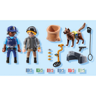 Playmobil 71731 politiehond met boef | 2 stuks