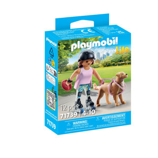 Playmobil 71739 schaatser met retriever | 2 stuks