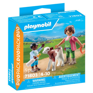 Playmobil 71803 boer met kalf | 2 stuks