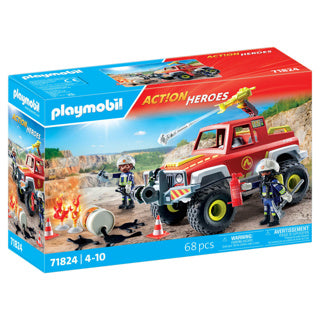 Playmobil action heroes brandweerwagen - 71824
