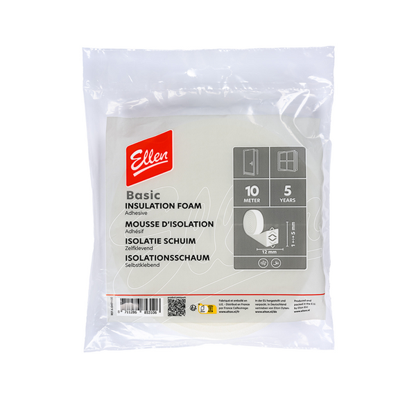 Ellen 1071693 - weatherstrip foam 12x6mm 10m | 1 piece