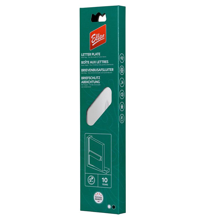 Ellen 1071698 - letter plate lid white | 1 stuks