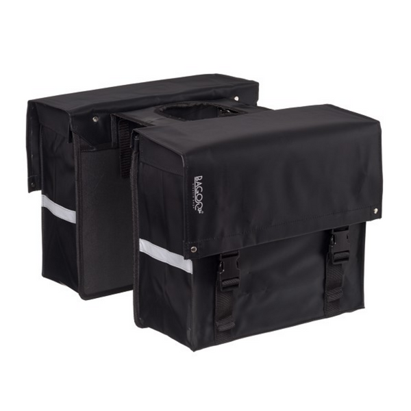 Bagoo double pannier bisonyl black capacity 34l