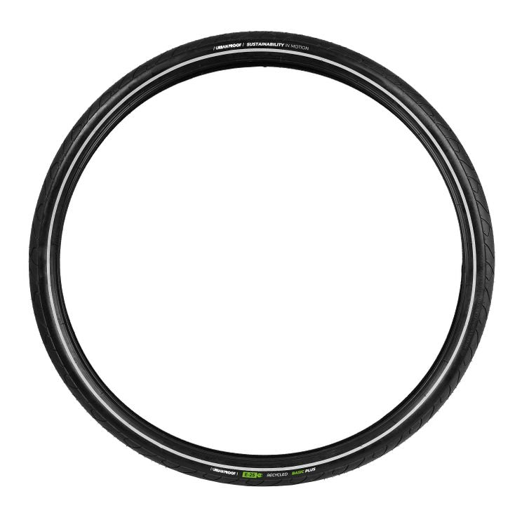 Urbanproof buitenband urban proof gerecyclede basiskern - 28 x 1.40 37-622 - zwart met reflectie