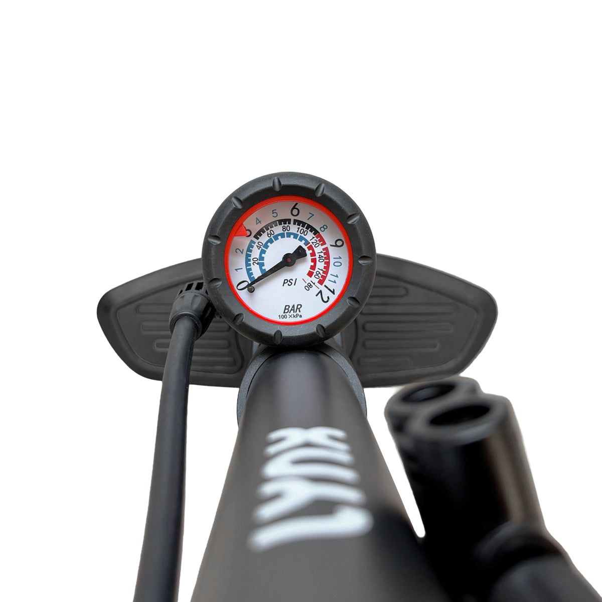 Lynx bicycle pump with pressure gauge black