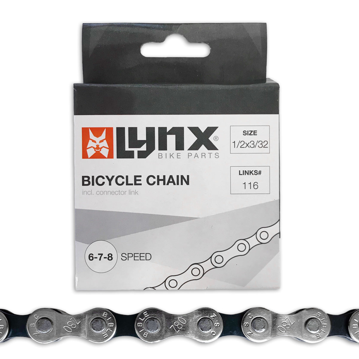 chaîne 1 2 x 3 32 6 7 8 vitesses 116 maillons acier noir