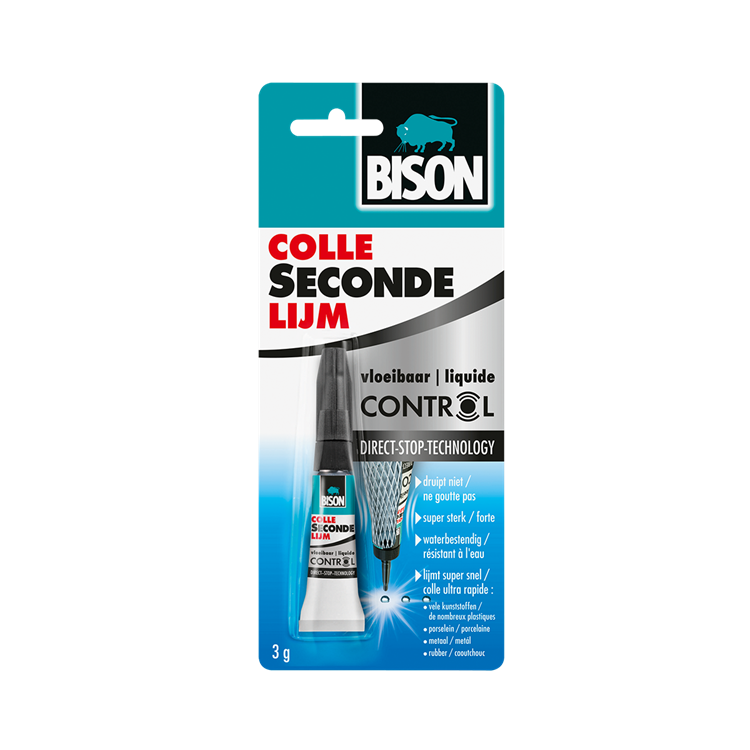Bison 1029754 - colle sec liquide 3 g | 3 stuks