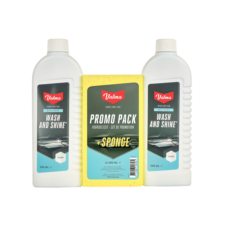 Valma S05G Wash Shine + éponge (2x500 ml)