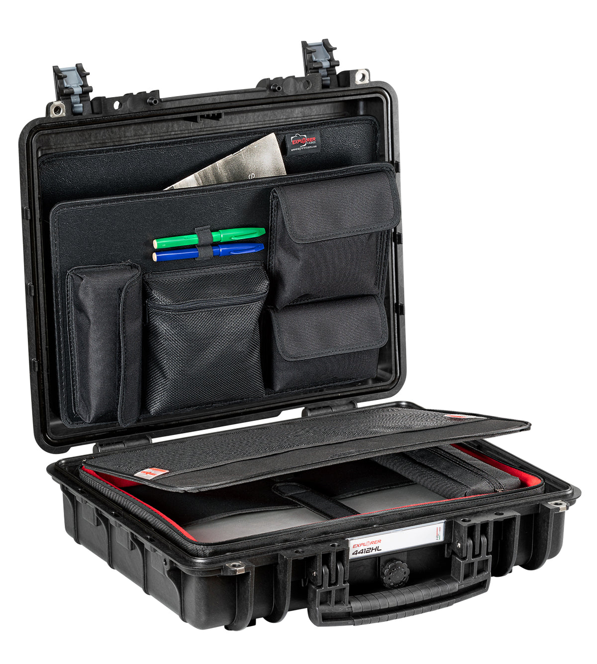Explorer Cases 4412HL Case Black with Laptop Bag
