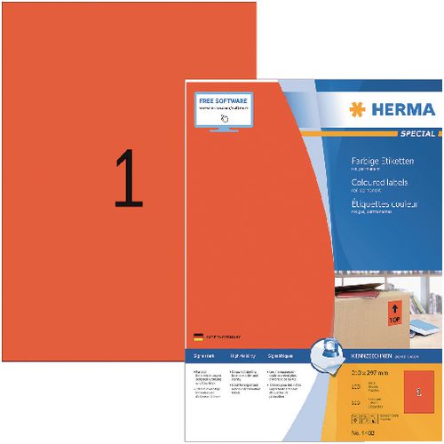 Etiketten herma
