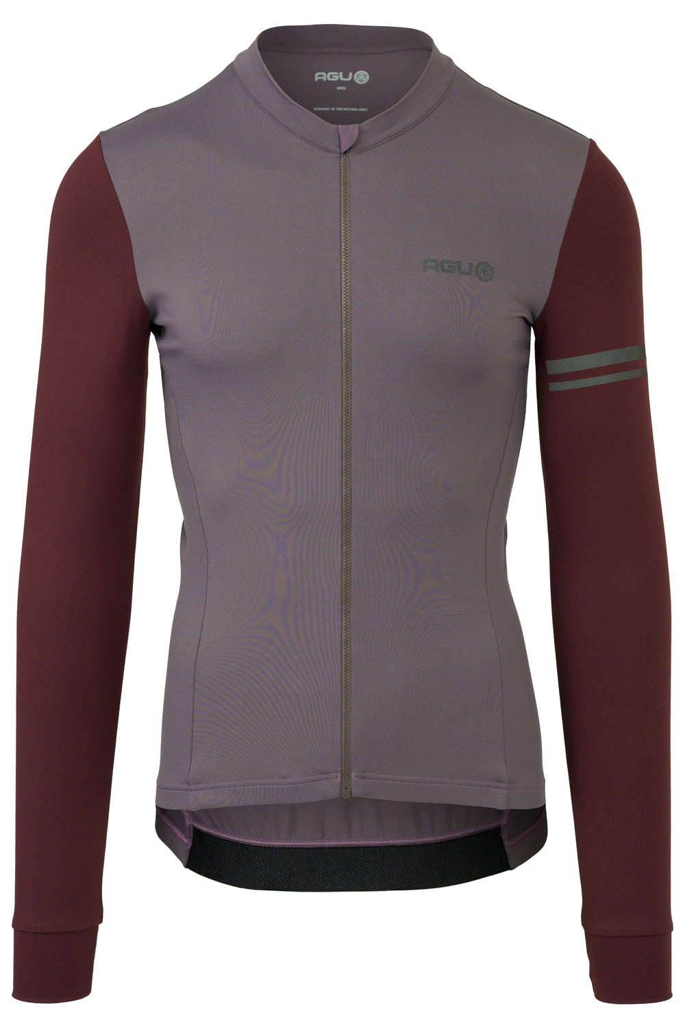 Colorblock fietsshirt lange mouwen performance heren