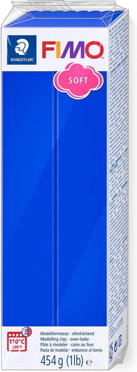 Fimo soft boetseerklei 454 g briljantblauw