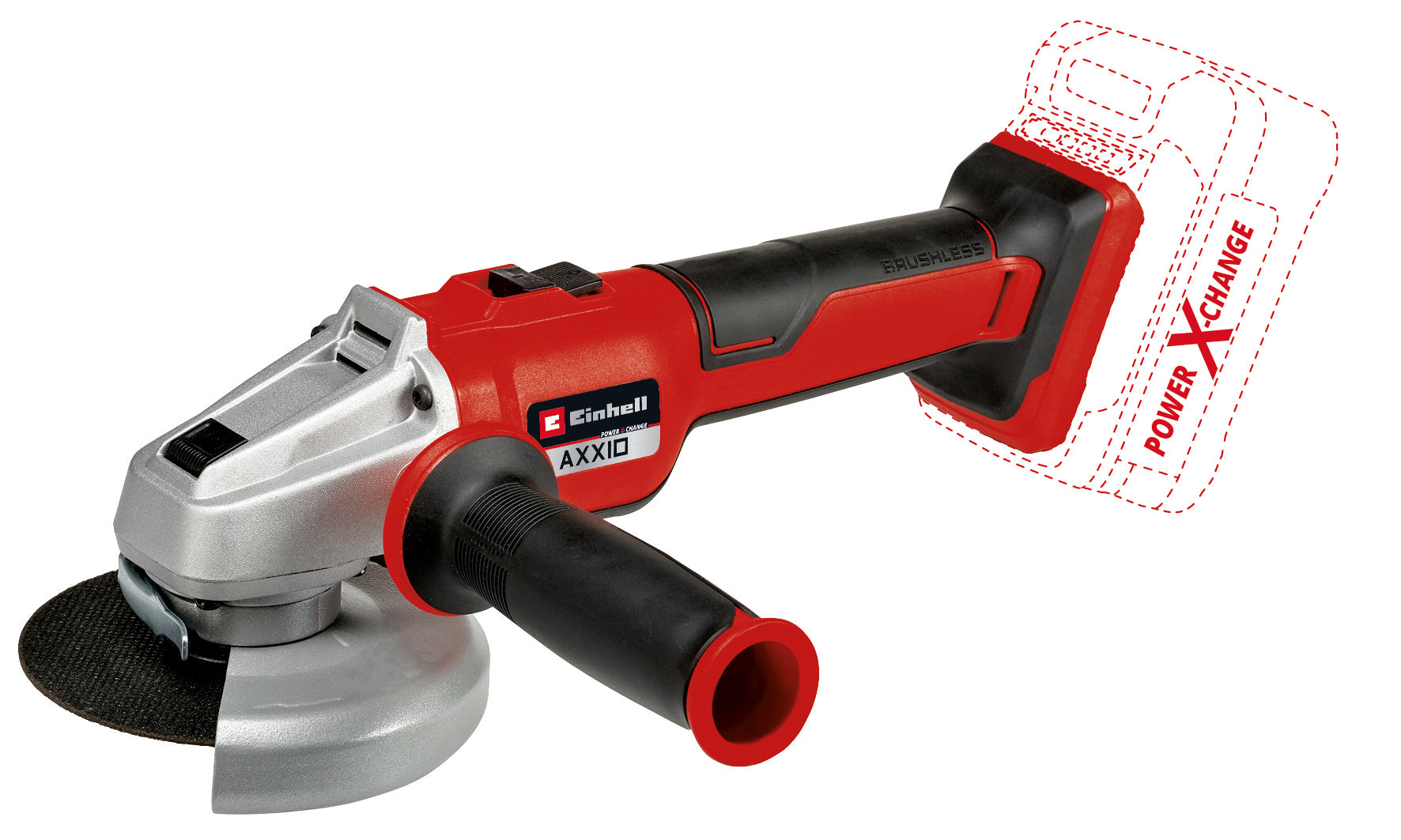 Einhell axxio 18 115 q bl solo - accu haakse slijper | 18v | 115 mm | zonder accu en lader - 4431150 4431150