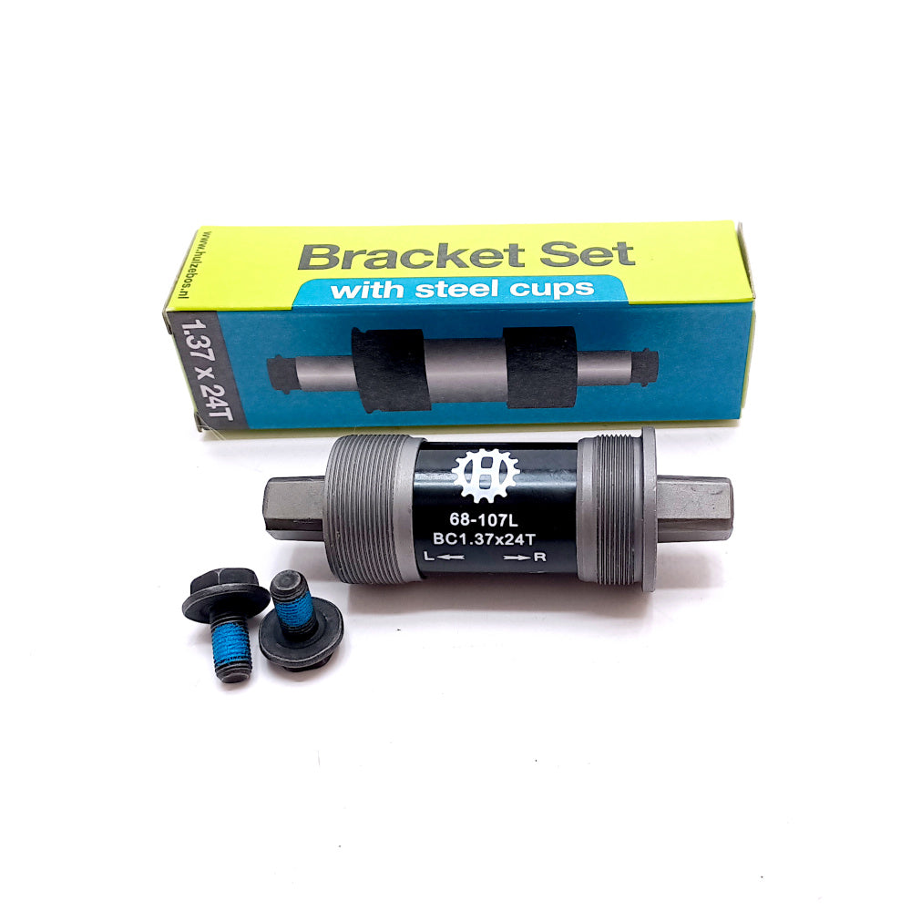 Boitier de pédalier HZB 1.37 x24 BSA longueur axe 107mm