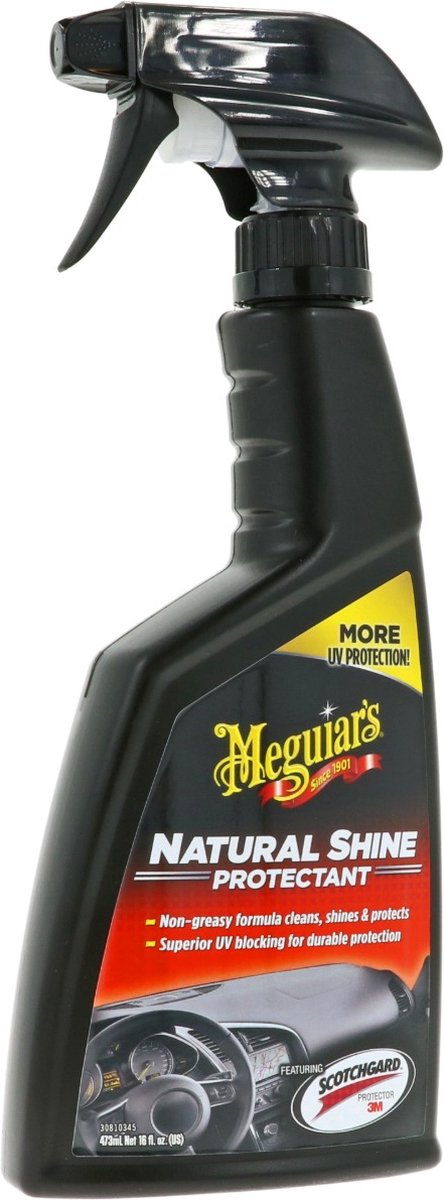 Meguiar's natural shine protectant - met scotchguard - reiniging auto interieur - dashboard schoonmaken - 473ml