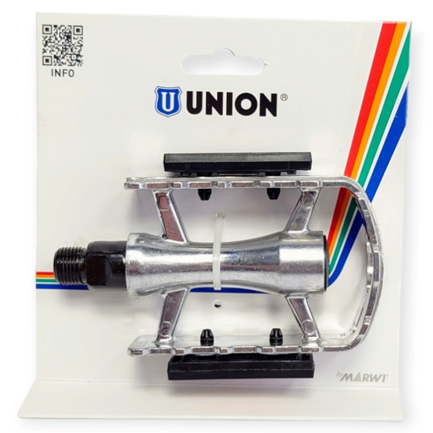 Union pedalen alu sp-610 zilver