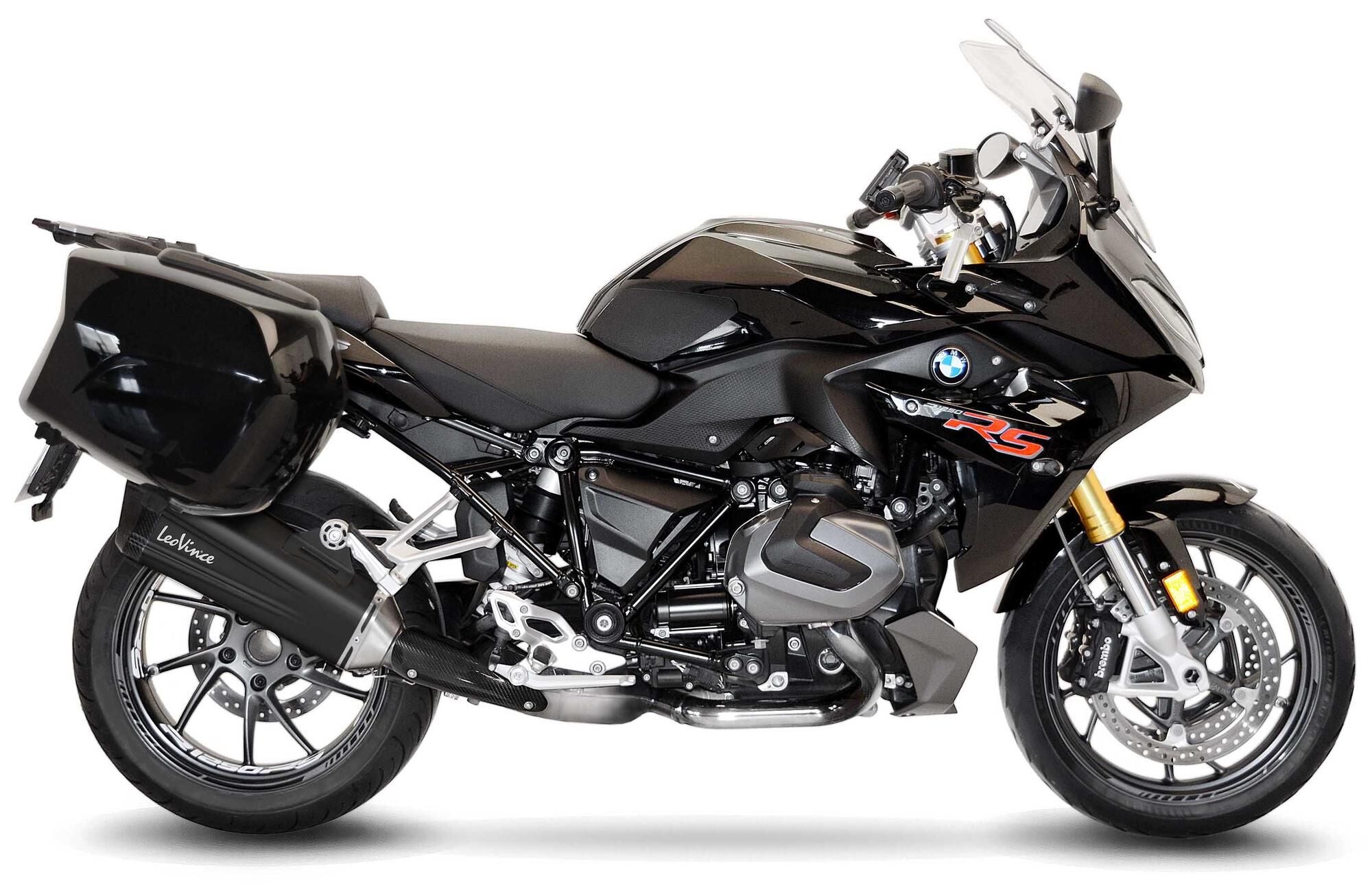 Leovince geluiddemper sbk lv-12 black edition schalld leo slipon lv-12 sw