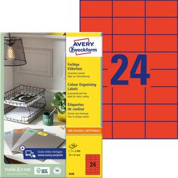 Avery multifunctionele etiketten zweckform 200 stuks wit