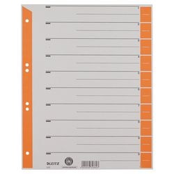 Numerieke tabbladen leitz 1652 oranje karton