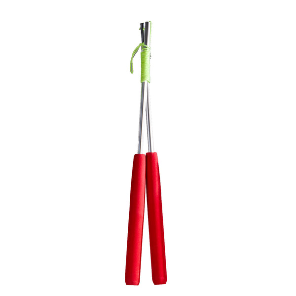 Eureka aluminum diabolo sticks - red