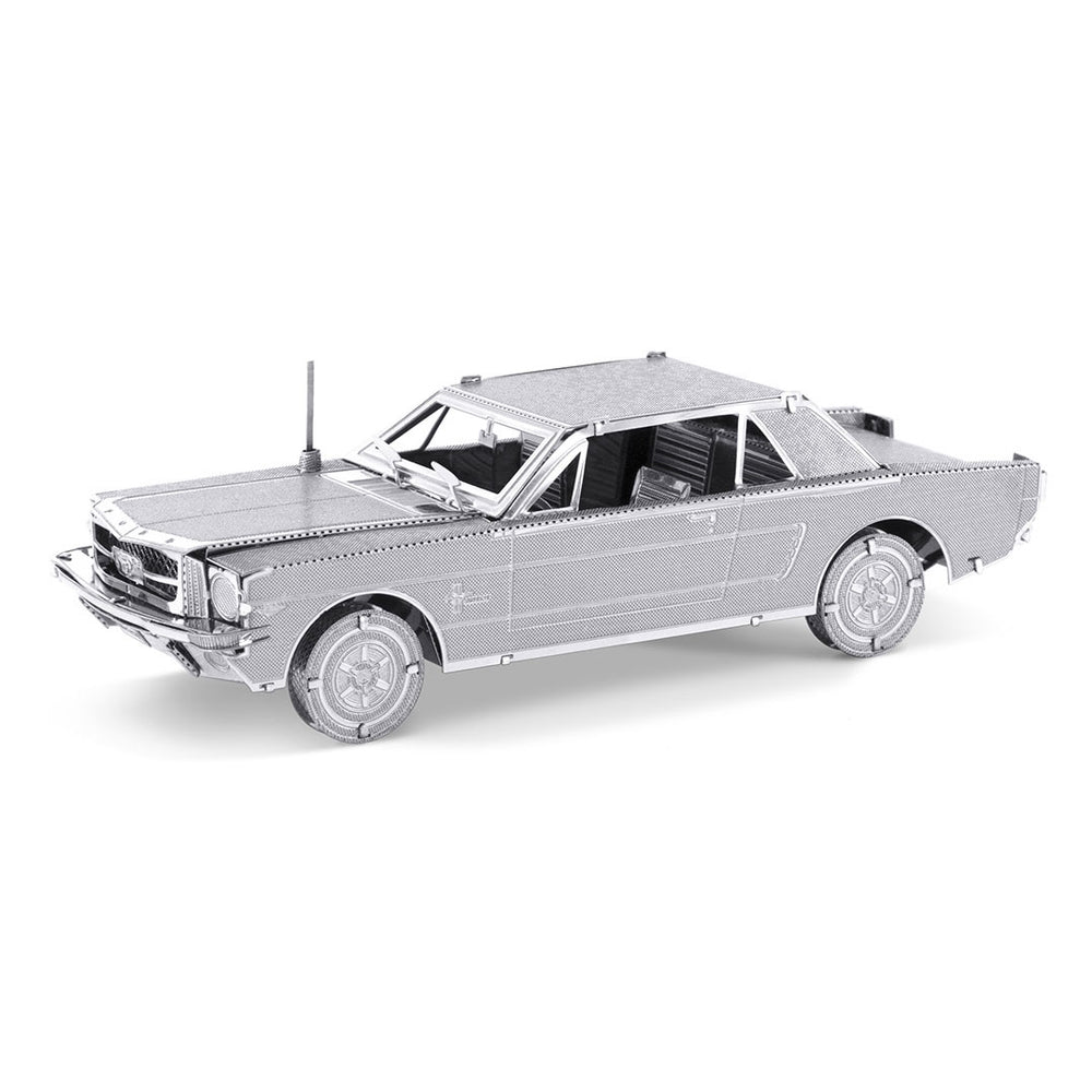 Eureka metal earth 1965 ford mustang coupe zilveren editie