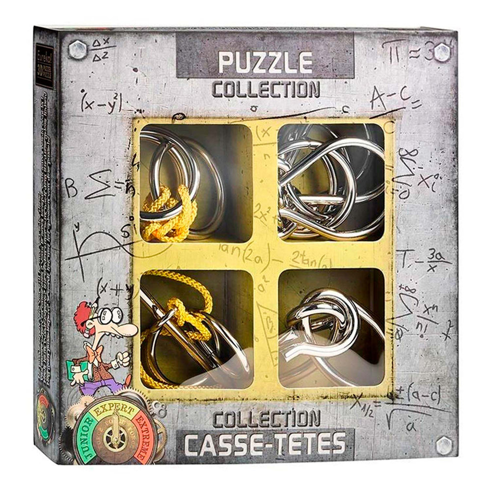 Eureka metalen breinpuzzels expert, 4st.