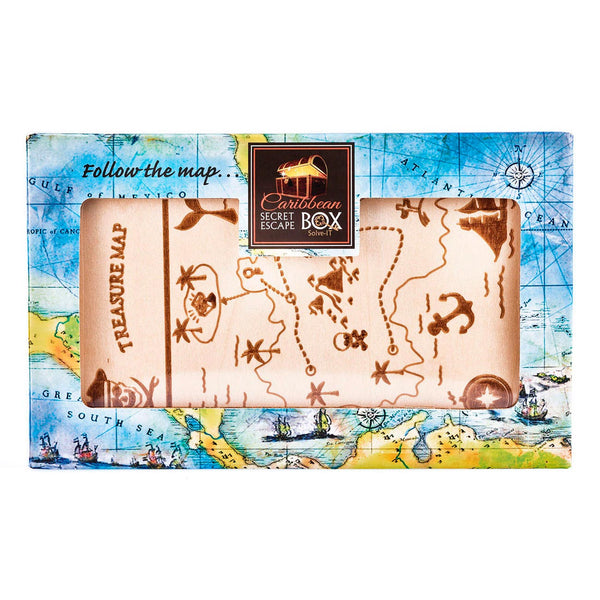 Eureka brain puzzle wooden escape box - caribbean ***