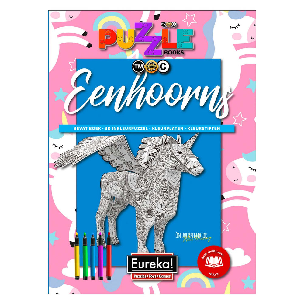 Eureka 3D Puzzelboeken - Eenhoorns