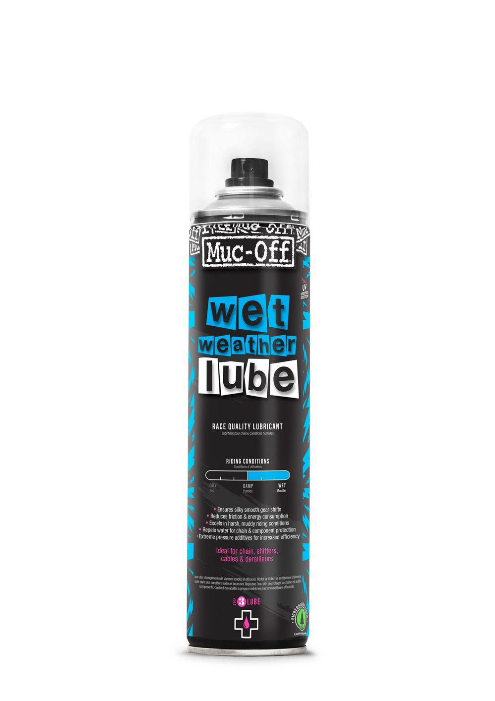 Muc-off wet lube spuitbus 400 ml