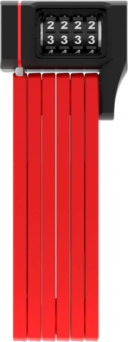 Abus Antivol pliant Bordo Ugrip Combo 5700C 80 Sh (avec support antivol) Rouge