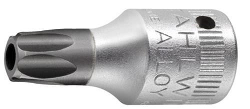 Stahlwille dop torx 1 4 -t15 met boorgat