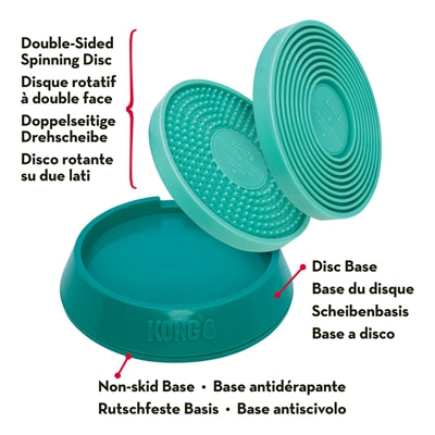 Kong likt spinz teal groenblauw