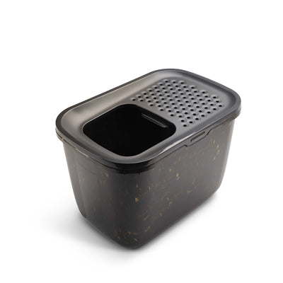 Savic kattenbak hop in marmer zwart goud