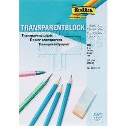 Overtrekpapier folia a4 80 g m² transparant 25 vellen