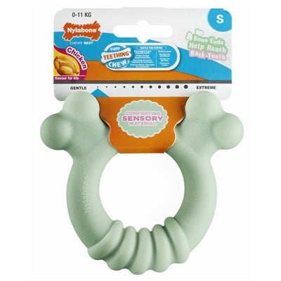 Nylabone puppy tactiele ring kipsmaak
