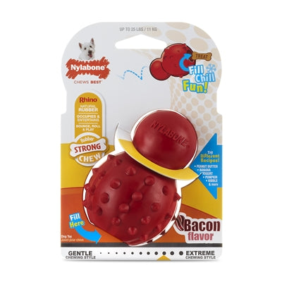Nylabone sterke rubberen kegel baconsmaak
